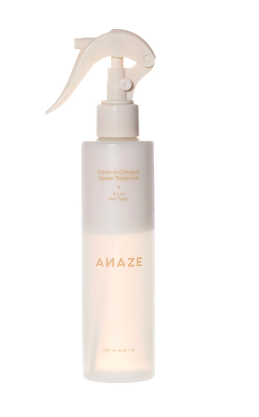 [ANAZE] Leave-In Collagen Serum Treatment 200Ml Hydrating & Nourishing Mist for Dry Frizzy Hair Lightweight No-Rinse Formula with Protein & Oil Layer